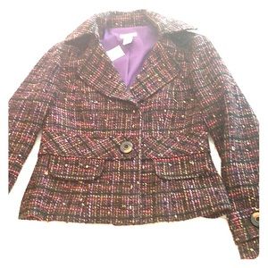 Tweed blazer, super versatile! NWT.